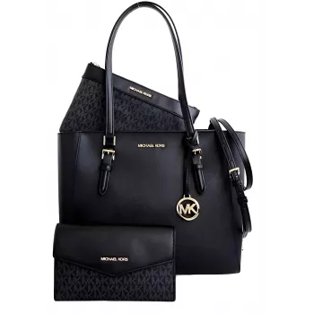 MICHAEL KORS Women's Jet Set Travel Large Saffiano Leather Tote Bag 35R3GCFT3TBLA Juoda