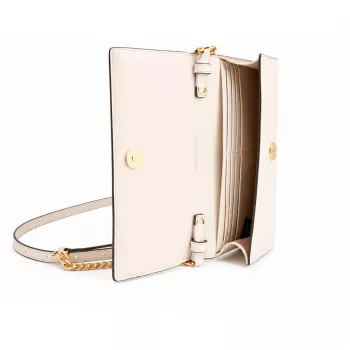 MICHAEL KORS Moterų Jet Set Travel Saffiano odos kryžminis krepšys 35S6G2ZC7YLTC 22x15x4cm