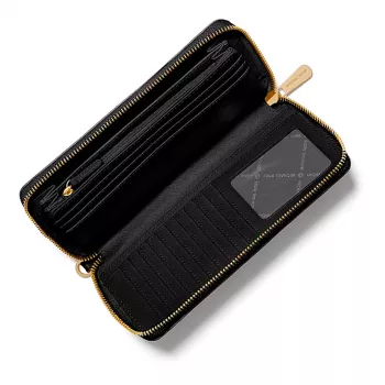 Michael Kors Moterų Jet Set Travel Saffiano Odinė Rankinė Ant Riešo, Juoda