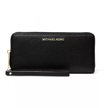 Michael Kors Moterų Jet Set Travel Saffiano Odinė Rankinė Ant Riešo, Juoda