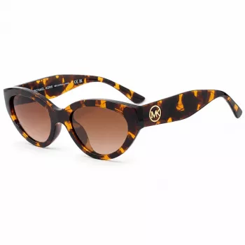 Michael Kors Moteriški MK-2253U Cat Eye Akiniai Nuo Saulės Juodi Pilkai Gradientiniai 53mm
