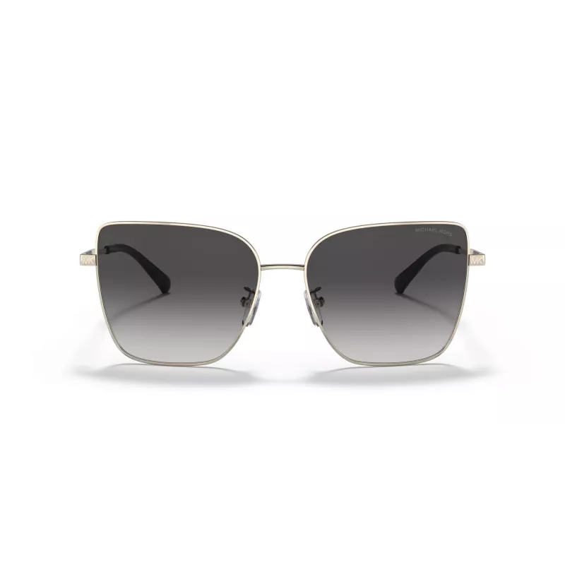 Michael Kors MK1108-10148G Moteriški Aviator akiniai nuo saulės šviesiai auksiniai pilkai gradientiniai 57mm