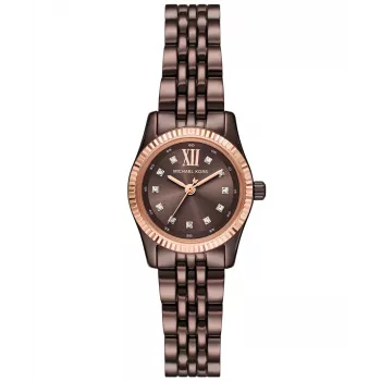 Michael Kors MK4844 moteriškas laikrodis 26mm su nerūdijančio plieno apyranke ir sidabriniu ciferblatu