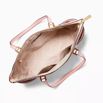 Michael Kors moteriškas Saffiano odos tote krepšys 35T0GCFT7LPOW Powder Blush 25x28x11cm