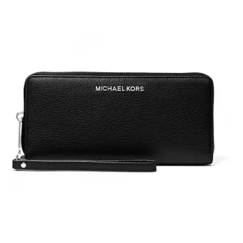 MICHAEL KORS Moteriška Saffiano odinė piniginė su dėklu telefonui, juoda (Jet Set Travel) - 35S6STVE9LBLA