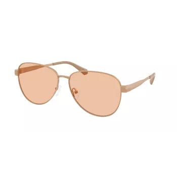 Michael Kors moteriški akiniai nuo saulės MK1160-190073 tamsaus vėžlio karkasu, rudais gradientiniais lęšiais 59mm
