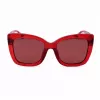 Michael Kors Moteriški Akiniai nuo Saulės MK2267UCHERRY - Vyšninis Acetato Rėmelis, Pilki Gradientiniai Lęšiai, 56mm