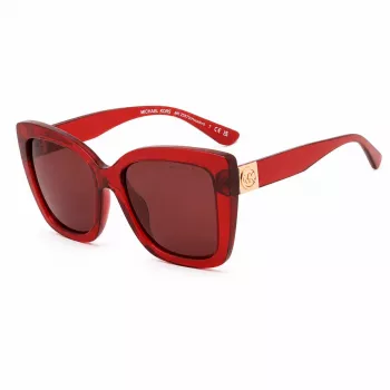 Michael Kors Moteriški Akiniai nuo Saulės MK2267UCHERRY - Vyšninis Acetato Rėmelis, Pilki Gradientiniai Lęšiai, 56mm