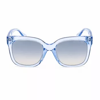 Michael Kors Moteriški Akiniai nuo Saulės MK2268UCORNFL - Rėmeliai iš Kukurūzų Mėlynumo Acetato, Pilki Gradientiniai Stiklai, 54 mm