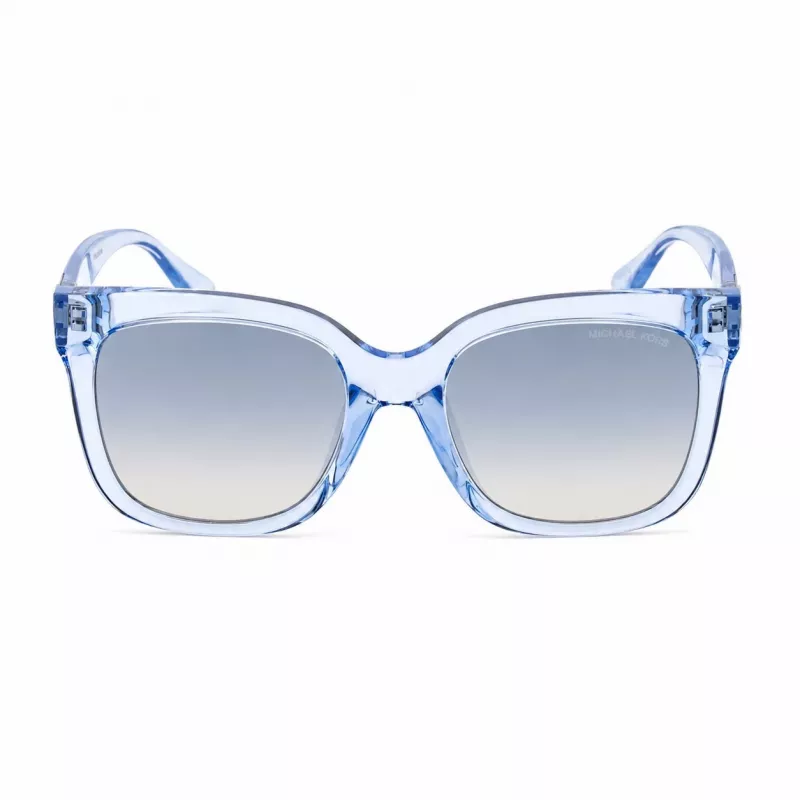 Michael Kors Moteriški Akiniai nuo Saulės MK2268UCORNFL - Rėmeliai iš Kukurūzų Mėlynumo Acetato, Pilki Gradientiniai Stiklai, 54 mm