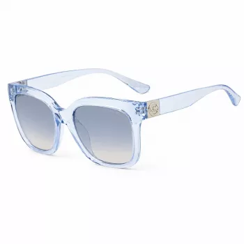 Michael Kors Moteriški Akiniai nuo Saulės MK2268UCORNFL - Rėmeliai iš Kukurūzų Mėlynumo Acetato, Pilki Gradientiniai Stiklai, 54 mm