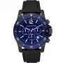 Michael Kors MK8165 vyriškas kvarcinis laikrodis, 46 mm, juodas/mėlynas ciferblatas