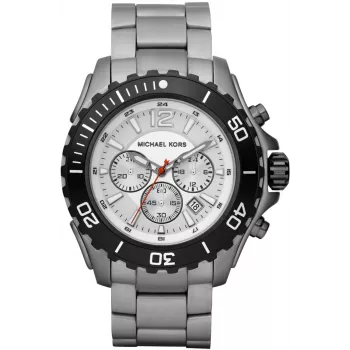 Michael Kors Vyriškas Laikrodis MK8230 47mm Nerūdijančio Plieno Juodas Ciferblatas Chronografas