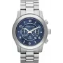 Michael Kors MK8314 vyriškas kvarcinis laikrodis, 45 mm, sidabrinis/mėlynas ciferblatas