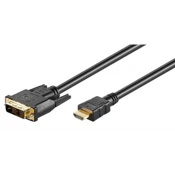 MicroConnect DVI-D (vyriškas) į HDMI (vyrišką) adapterio laidas, 0,5 m, juodas