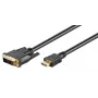 MicroConnect DVI-D (vyriškas) į HDMI (vyrišką) adapterio laidas, 0,5 m, juodas