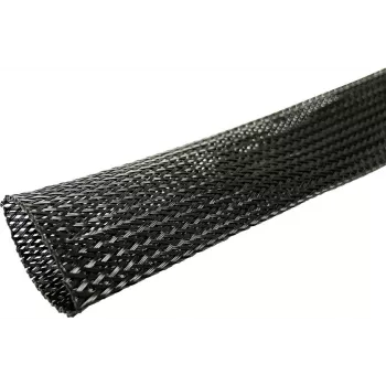 MicroConnect Expandable Cable Sleeve 30mm Black 50m Roll CABLESLEEVE030-50B
