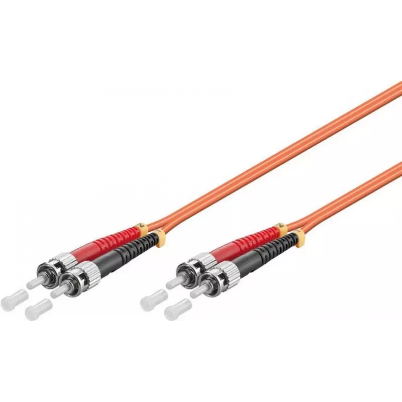 Microconnect FIB112002-2 ST/UPC į ST/UPC OM2 dvigubas daugiamodis šviesolaidinis kabelis, 2 m, oranžinis