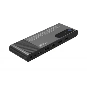 MicroConnect HDMI ir USB-C KVM perjungiklis 2 portų (MC-HDMI-KVM202K)