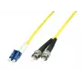 MicroConnect LC/PC į ST/PC 10m 9/125 vienmodis dvigubas šviesolaidžio kabelis