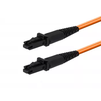 MICROCONNECT MTRJ/UPC į MTRJ/UPC 0,5 m OM1 dvipusis šviesolaidžio kabelis, oranžinis