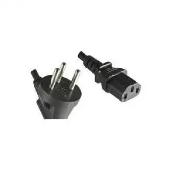 MicroConnect PE010418ISRAEL maitinimo kabelis Type H į C13, 1,8 m, juodas