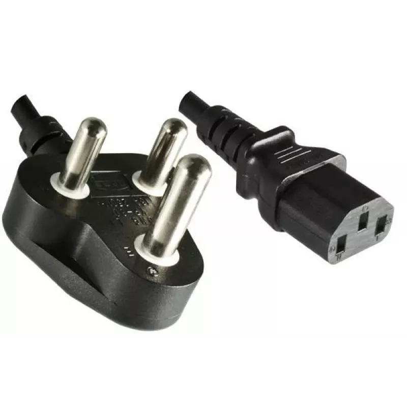 MICROCONNECT Maitinimo laidas Pietų Afrikos Type M į IEC C13, 1,8 m, juodas