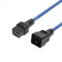 MICROCONNECT Powercord C19 IEC Lock - C20, 2m, 16A, užrakinamas C19 į C20, juoda