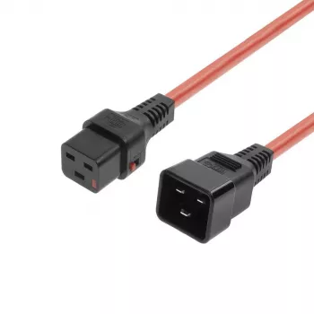 MicroConnect Powercord C19 IEC Lock - C20 maitinimo laidas (MC-C19C20LOCK-1M-R)