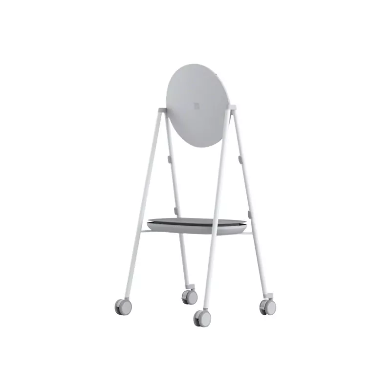 Microsoft Steelcase Roam Mobile Stovas, skirtas Surface Hub 2S 50 colių – multimedijos vežimėlis, pilka, aukštis 1661,2 mm, svoris 28,1 kg