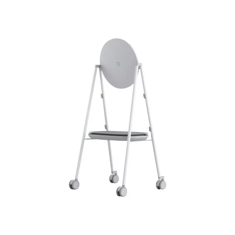 Microsoft Steelcase Roam Mobile Stovas, skirtas Surface Hub 2S 50 colių – multimedijos vežimėlis, pilka, aukštis 1661,2 mm, svoris 28,1 kg