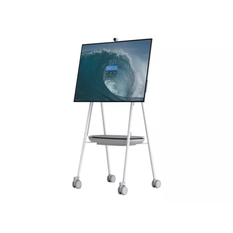 Microsoft Steelcase Roam Mobile Stovas, skirtas Surface Hub 2S 50 colių – multimedijos vežimėlis, pilka, aukštis 1661,2 mm, svoris 28,1 kg