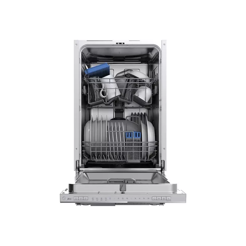 Midea MDWEB1004LS-W Robotų dulkių siurblys su LDS lazerine navigacija, 4000 Pa įsiurbimo galia, soniniu šluostymu, 5200 mAh baterija, programėlės ir balso valdymu, baltas