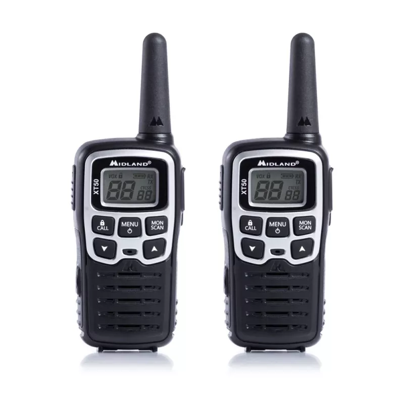 Midland XT50 2x PMR446 nešiojamos racijos pilka