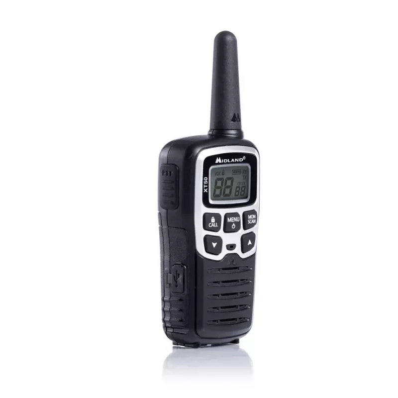 Midland XT50 2x PMR446 nešiojamos racijos pilka