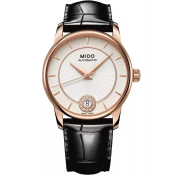 MIDO Moteriškas Automatinis Laikrodis M007207360360 33mm Rožinis Auksas PVD Nerūdijantis Plienas ir Oda