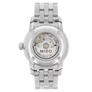 MIDO moteriškas automatinis laikrodis M76004261 29mm nerūdijantis plienas sidabrinis ciferblatas