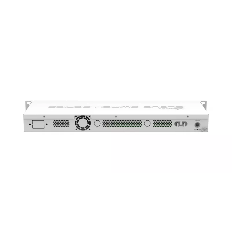 MikroTik CSS326-24G-2S+RM Valdomas 2 sluoksnio tinklo jungiklis, 24x Gigabit Ethernet, 2x 10G SFP+, PoE įėjimas, 1U stelažinis, baltas