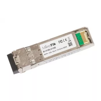 MikroTik S+31DLC10D SFP+ 10GBase-LR Transceiver Module 10 km 1310 nm LC Duplex
