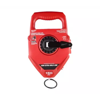 Milwaukee Chalk Line 45m Ritelis – Metalinė Rankena, Planetinė Pavara, Apsauga nuo Užstrigimo