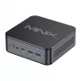 MINIX NR660LP Mini PC, AMD Ryzen 5 6600H, 16GB DDR5, 512GB NVMe SSD, Windows 11 Pro, juoda