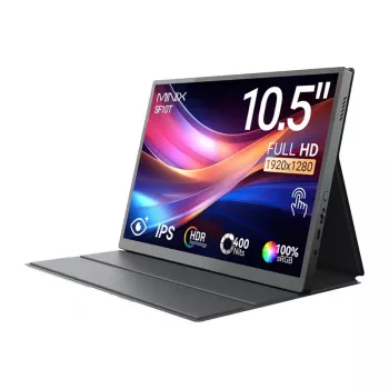 MINIX SF10T 10,5 inch nešiojamas monitorius su liečiamuoju ekranu, 1920x1200 IPS, USB-C, 8000 mAh baterija