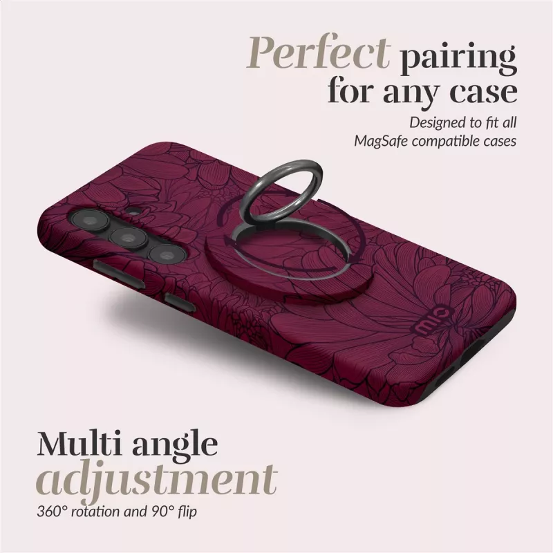 MIO Berry Blooms MagSafe Case Compatible Ring Holder