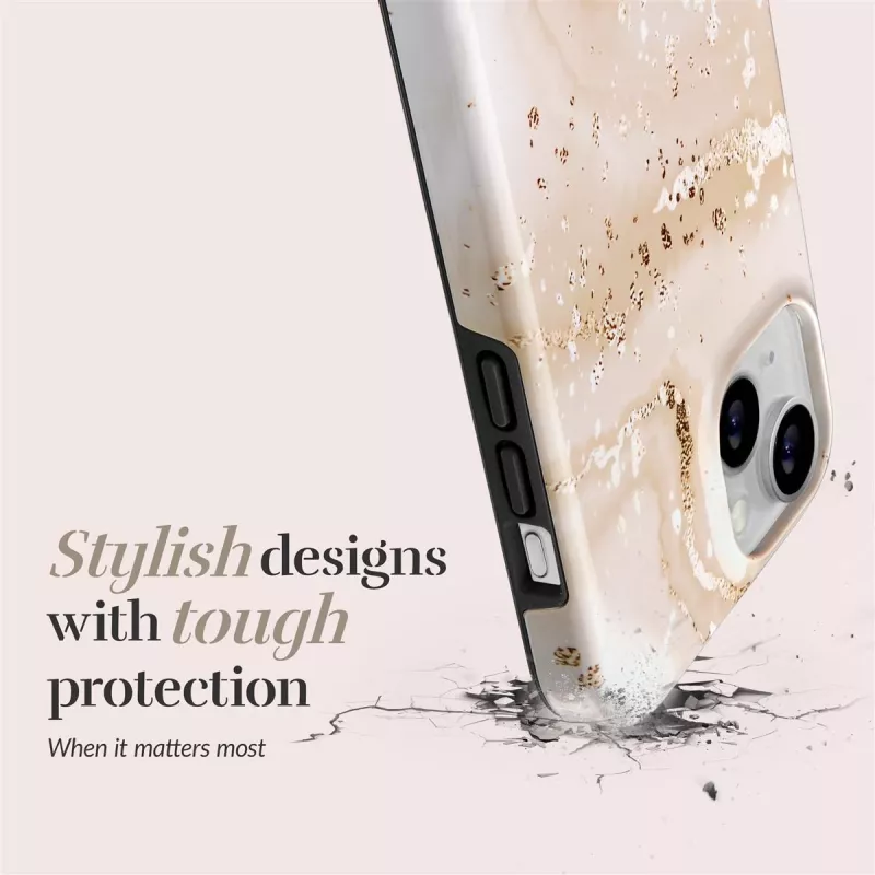 MIO Gold Marble Magsafe Compatible Case for iPhone 13/14/15