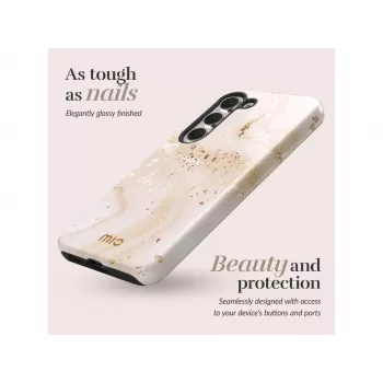 MIO Gold Marble Magsafe Compatible Case Samsung S25 Plus 5G