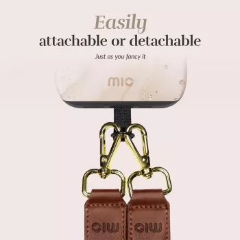 MIO Lanyard Strap Gold Marble