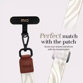 Mio Lanyard Strap Sandy Zebra