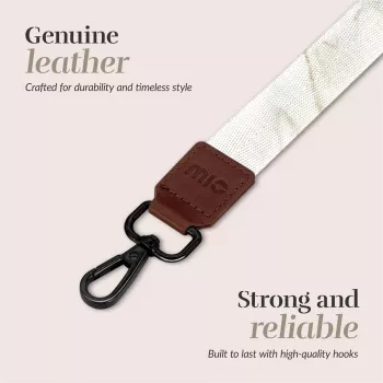MIO Lanyard Strap White Marble