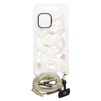MIO Lanyard Strap White Roses