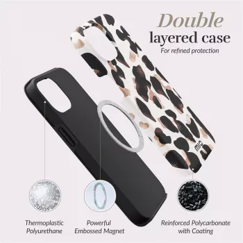 MIO Leopard Magsafe Compatible Case, skirta iPhone 16